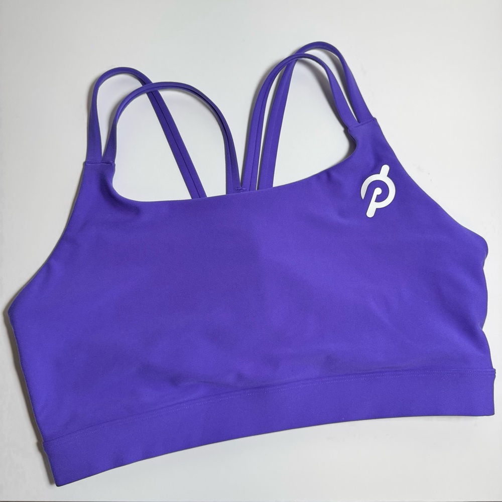 Peloton Women's Purple Sports Shelf Bra Sz 1X